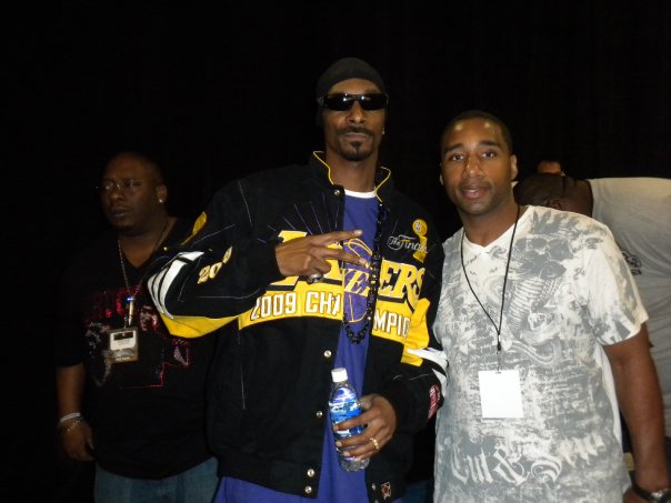 With Snoop Dogg at Super Bowl Radio Row